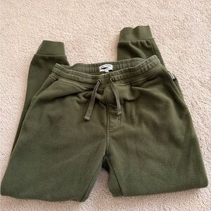 Men's Olive Green Fleece Joggers